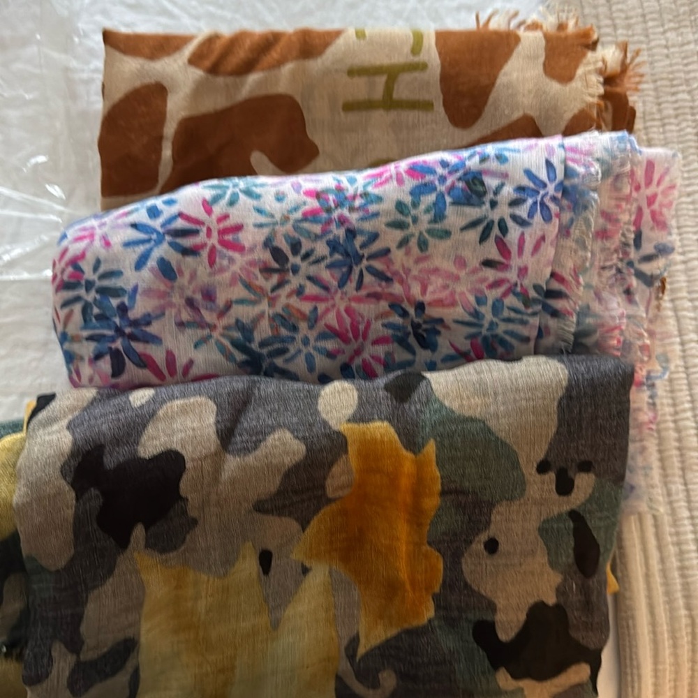 Carolina Herrera scarfs (3) sold separately